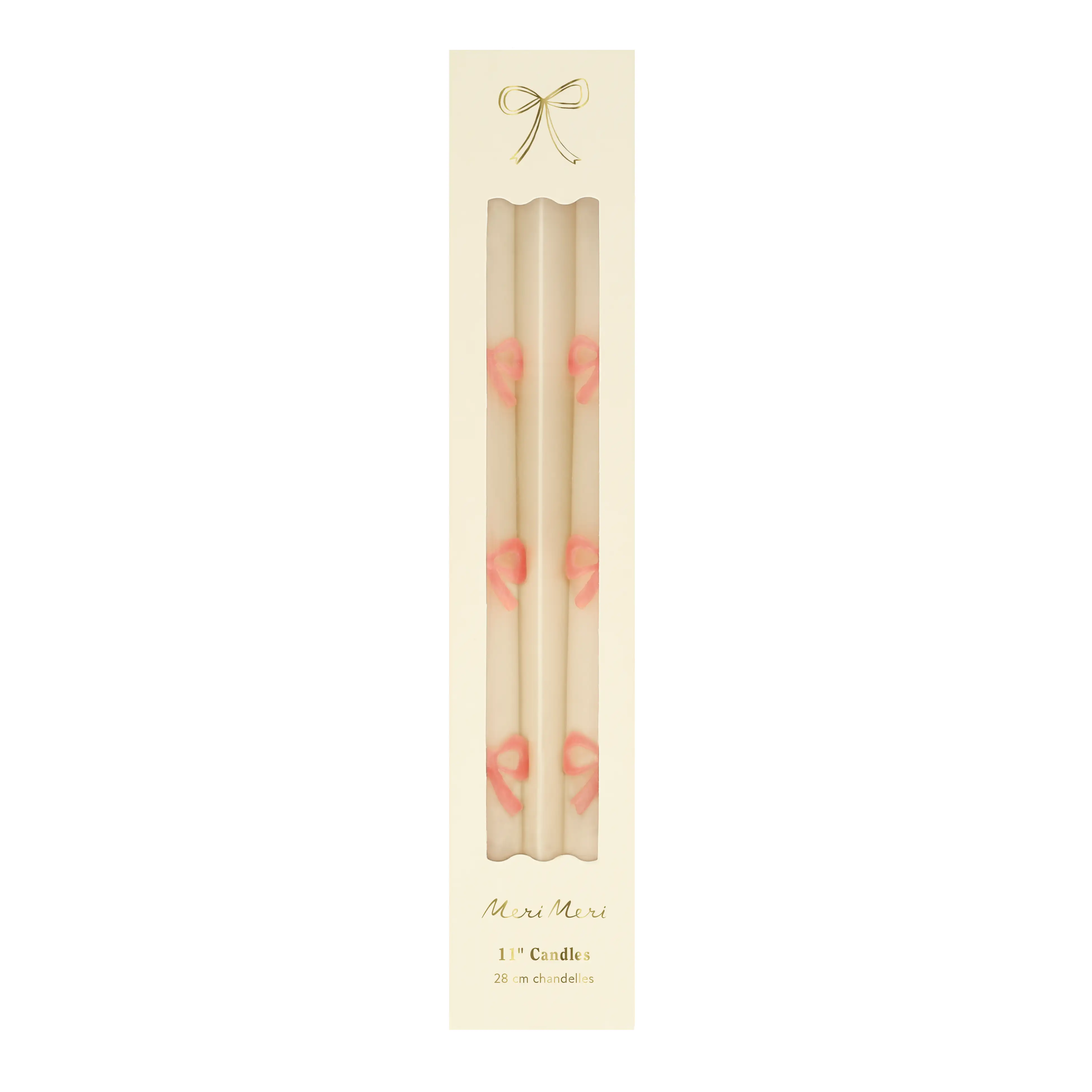 Velas con lacitos rosas - Imagen 3