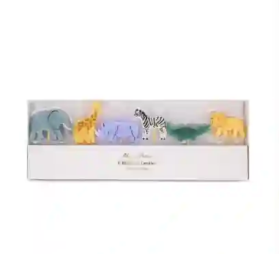 Velas de animales de la jungla