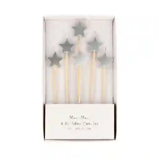 Silver Star Candles