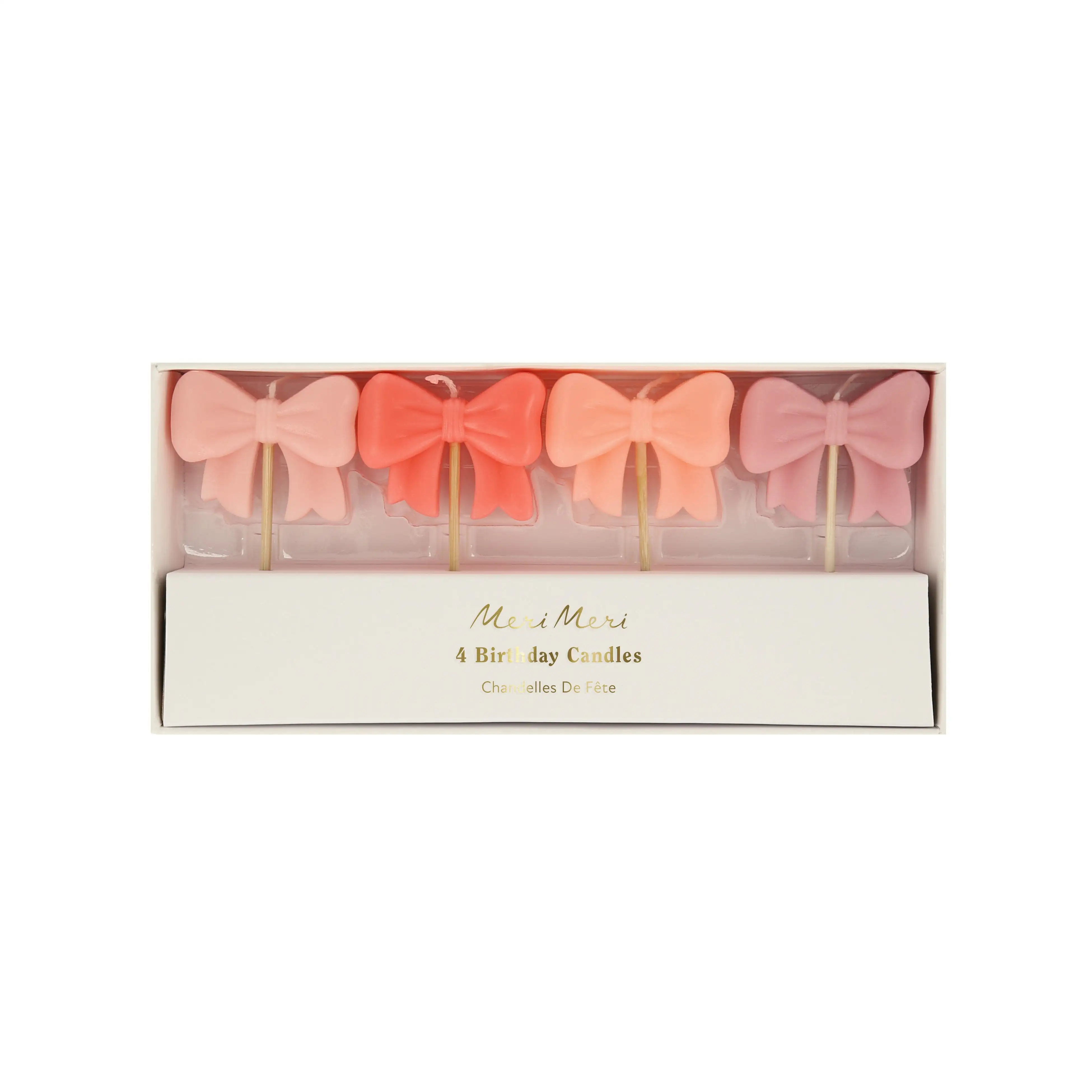 Velas de lazos rosa - Imagen 2