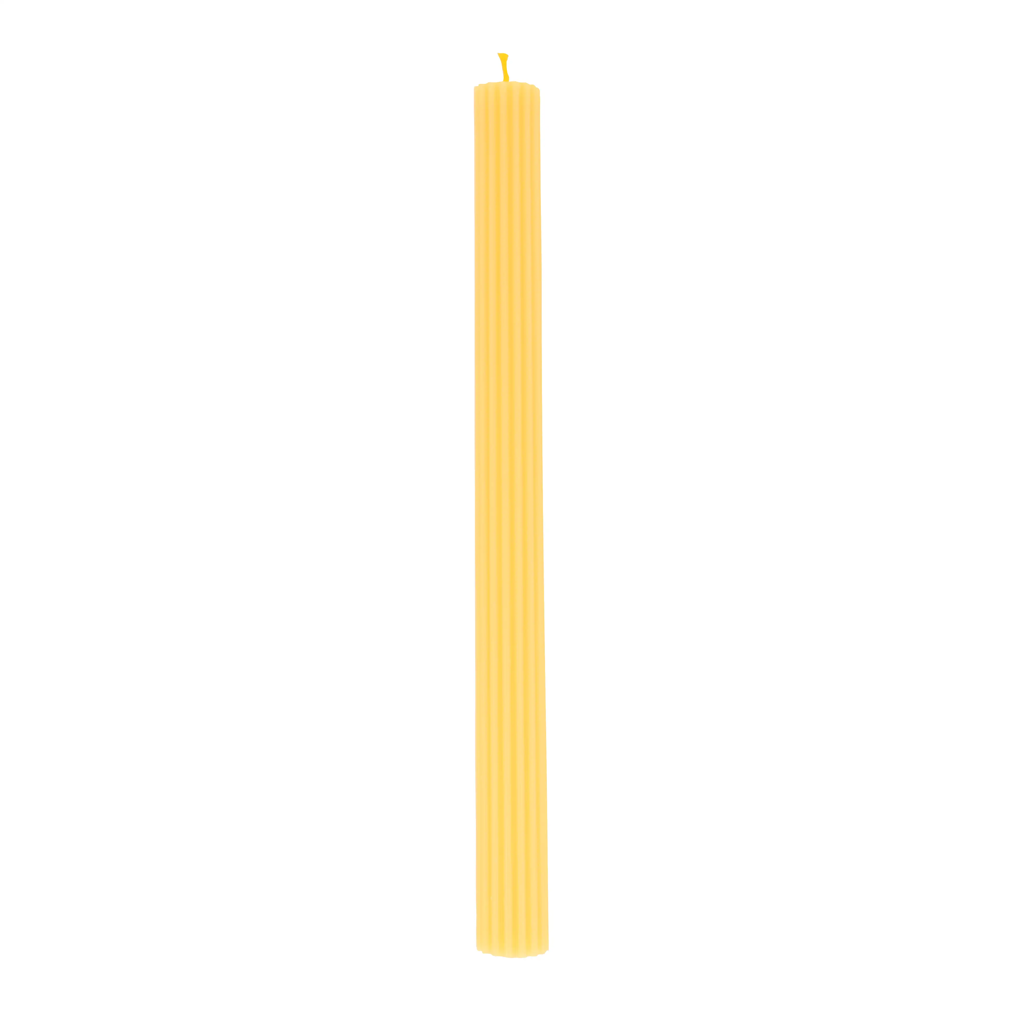Velas de mesa amarillas - Imagen 2