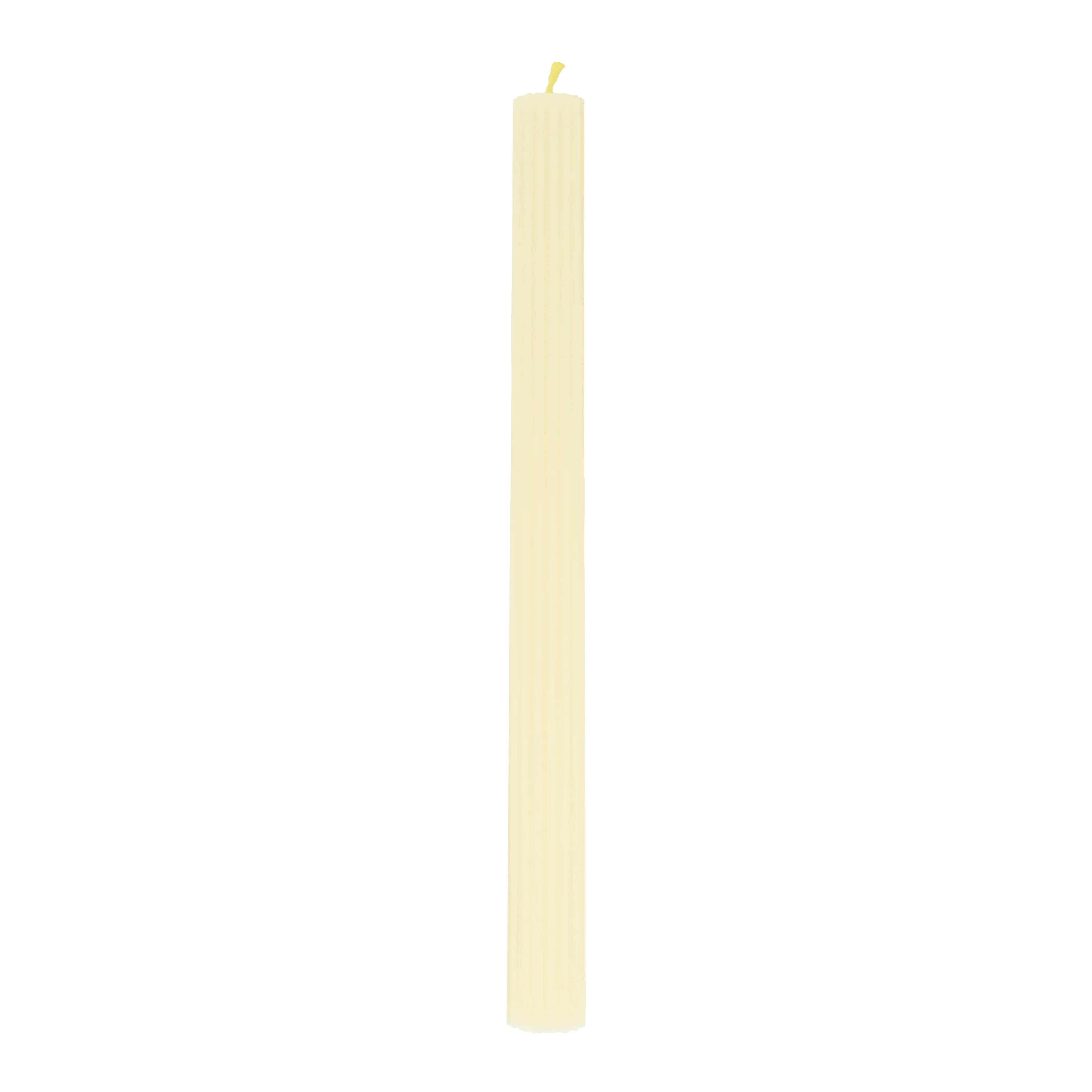 Velas de mesa color marfil - Imagen 2