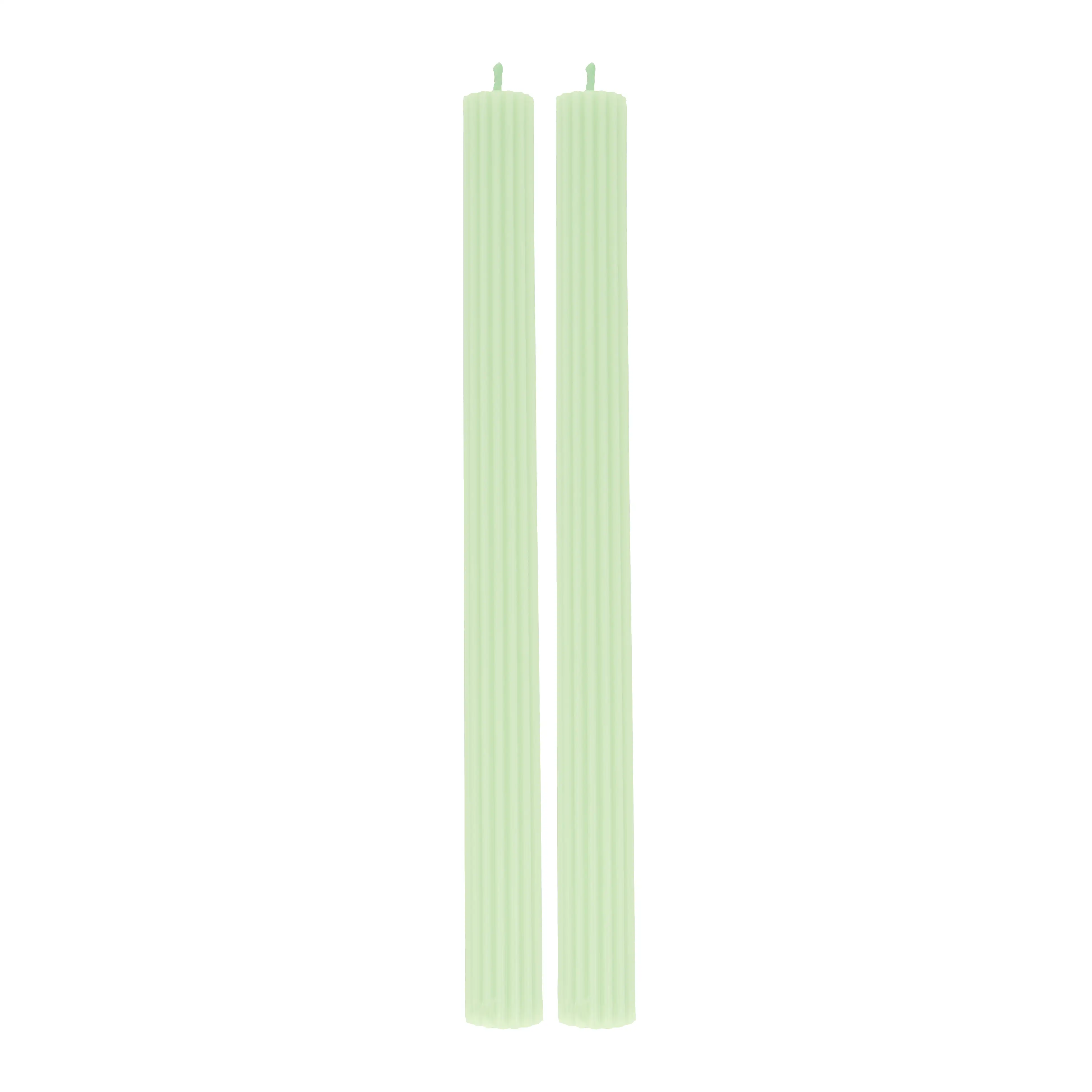 Velas de mesa en color menta - Imagen 3