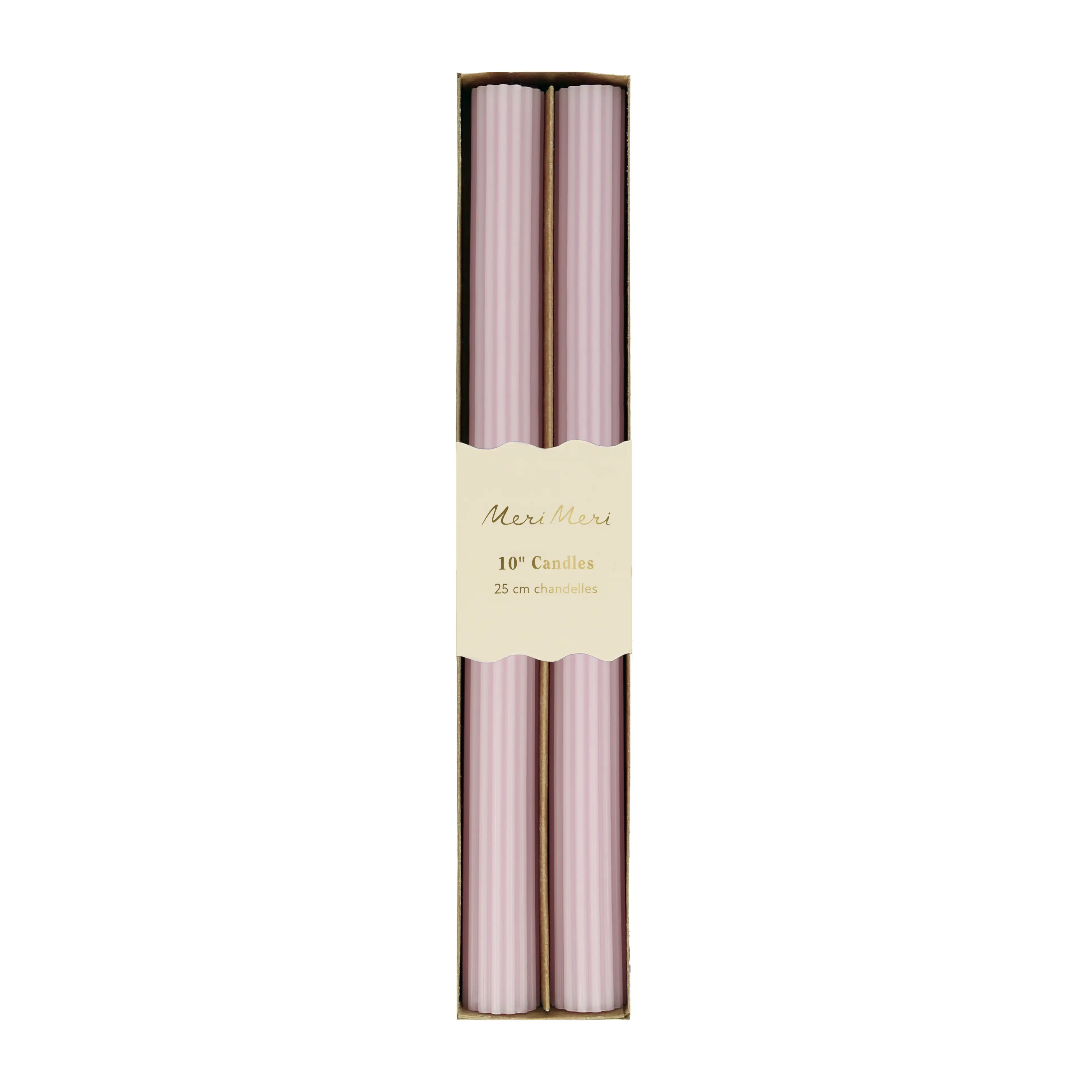 Velas de mesa moradas
