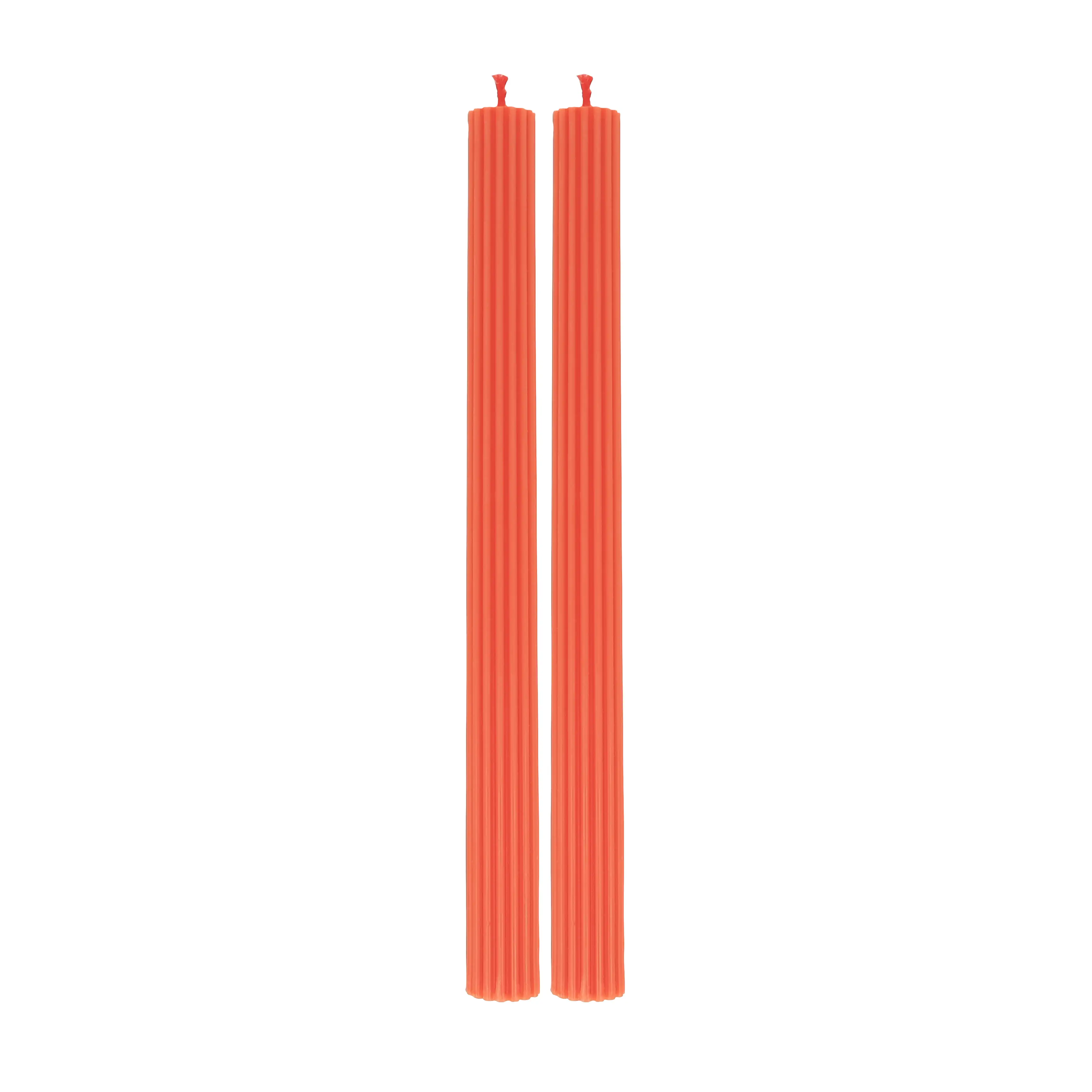 Velas de mesa rojo coral - Imagen 2