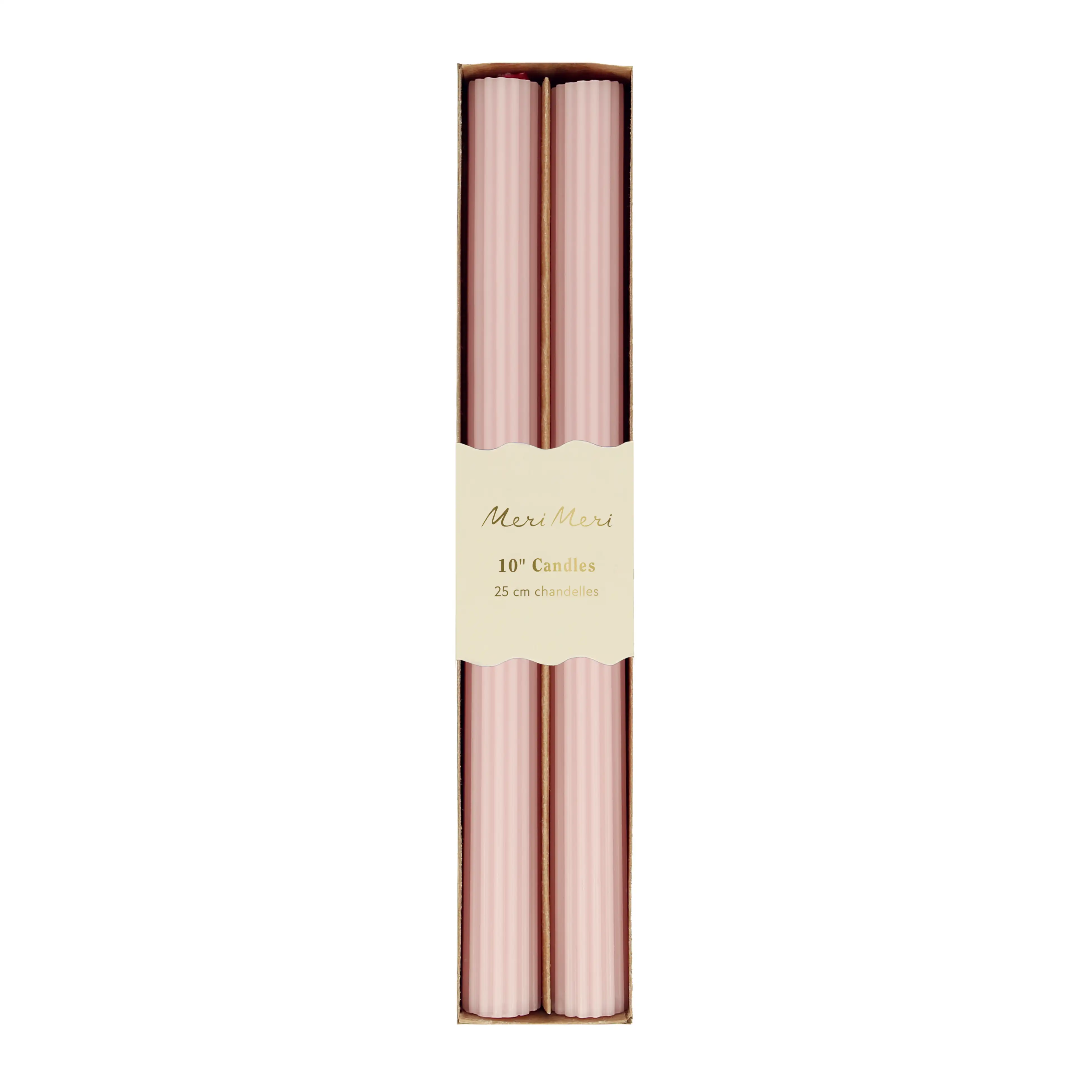 Velas de mesa rosas