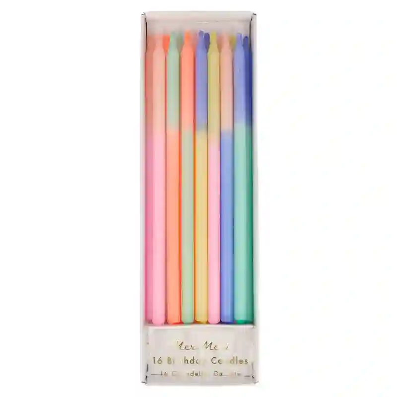 Multicolored candles
