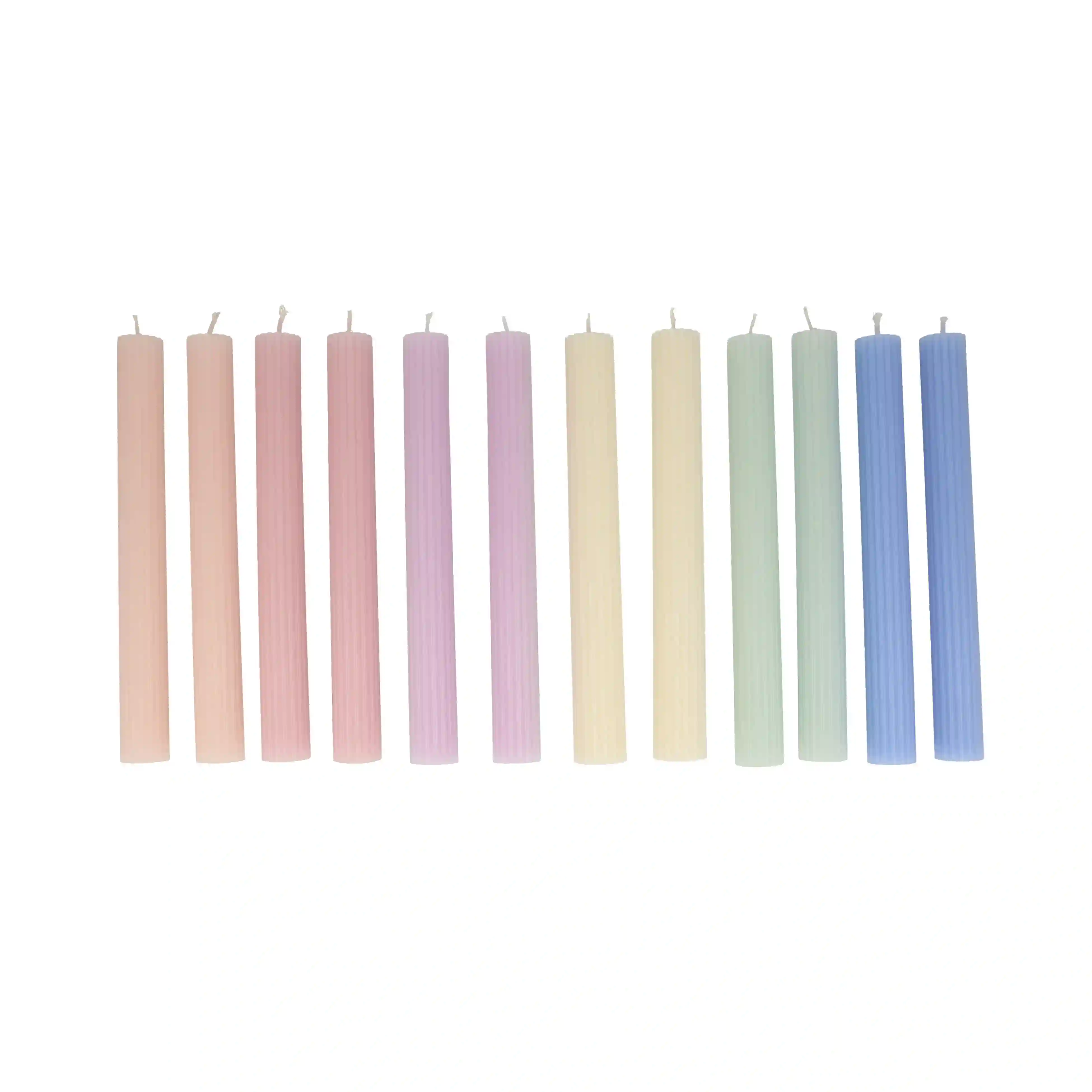 Candle in pastel colors