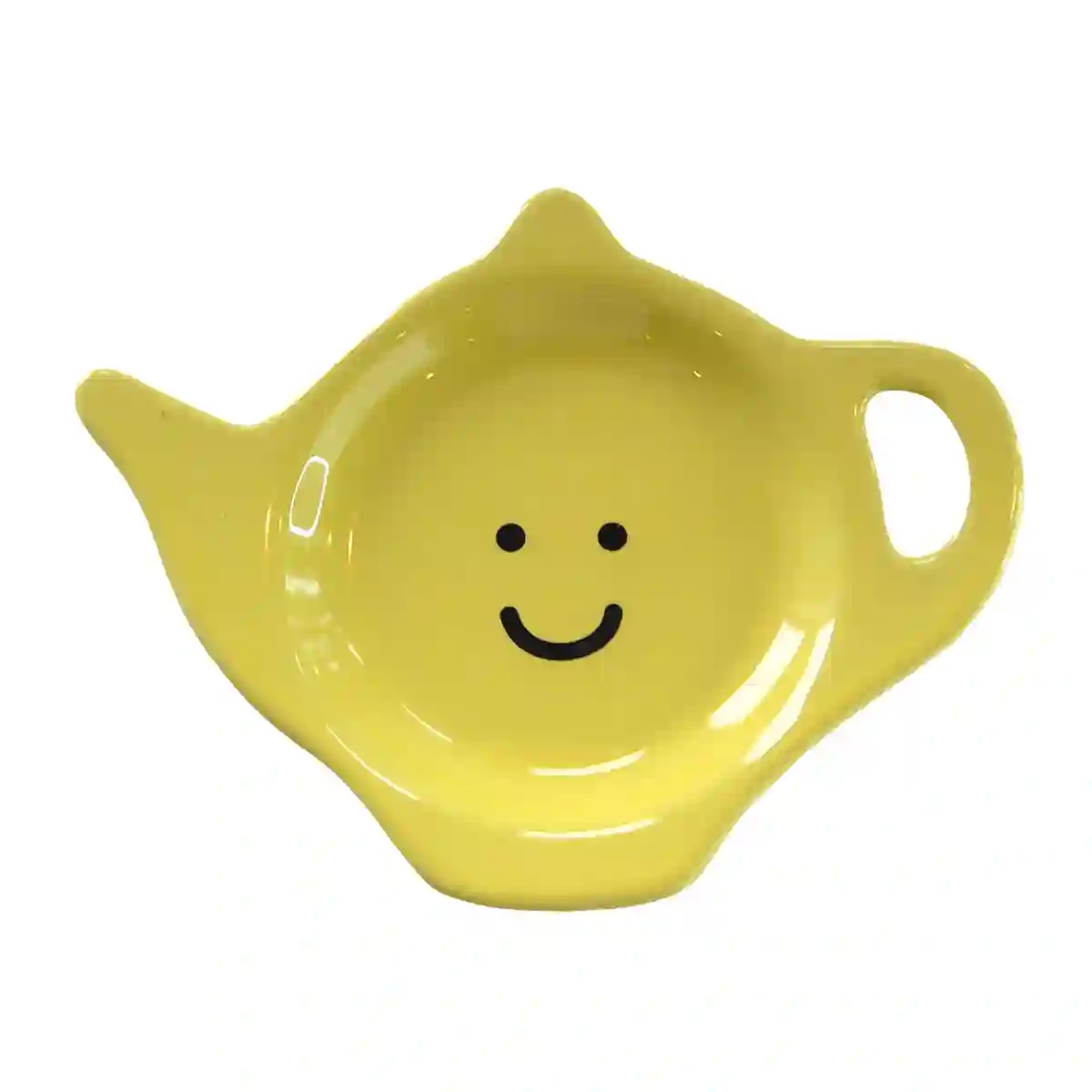 Plato de bolsa de té feliz