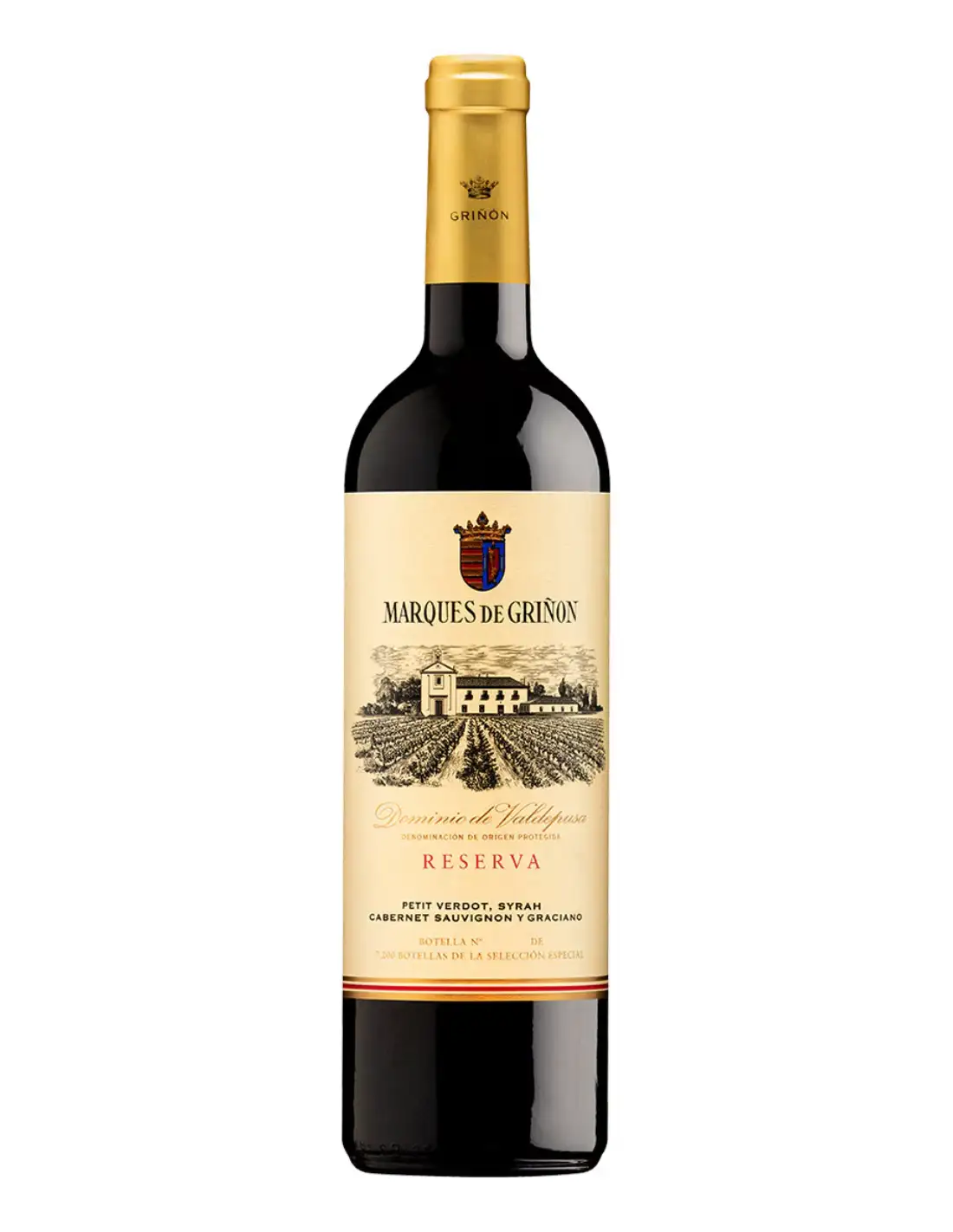 6x Marqués de Griñón Vino Tinto Reserva 2017 Dominio de Valdepusa - Botella de Vidrio 750 ml.