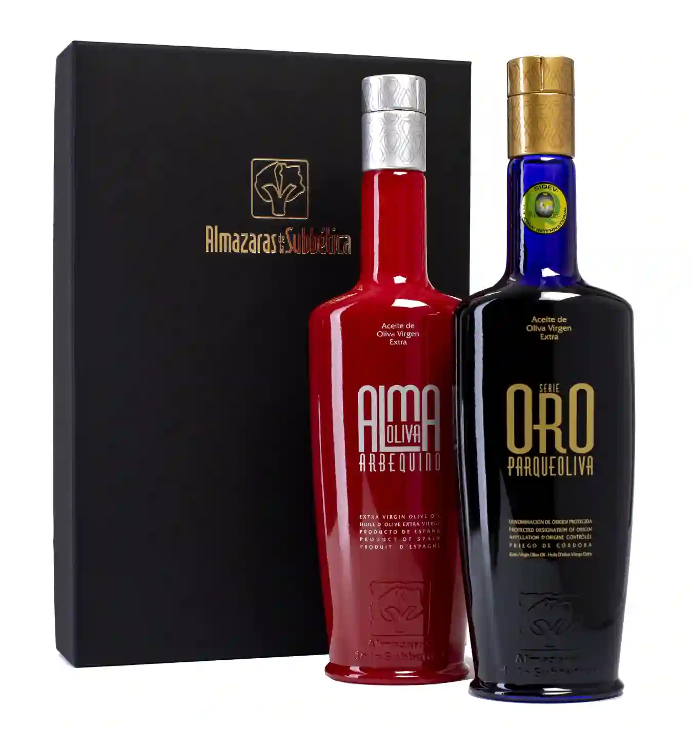 Parqueoliva Serie Oro y Almaoliva Arbequina - Estuche 2x500 ml.