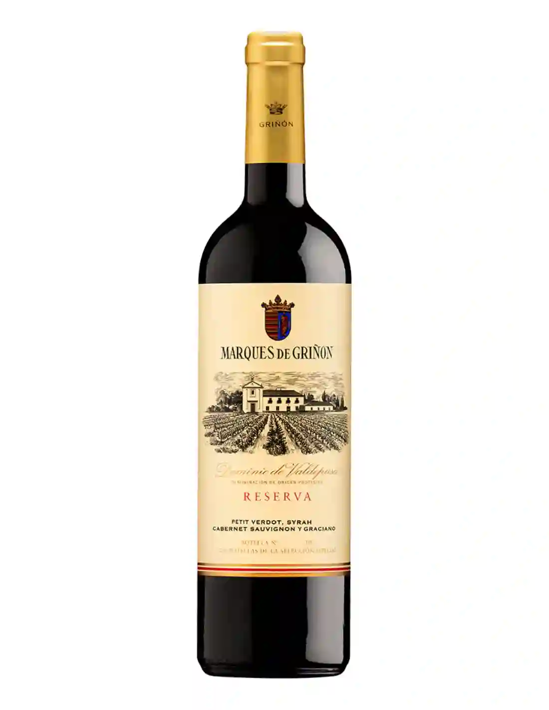 Marqués de Griñón Vino Tinto Reserva 2017 Dominio de Valdepusa - Botella de Vidrio 750 ml.