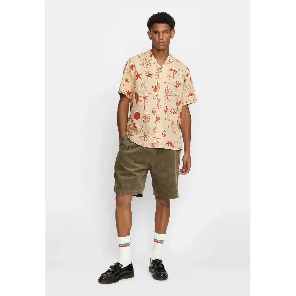 Short manga shirt beige - Image 4