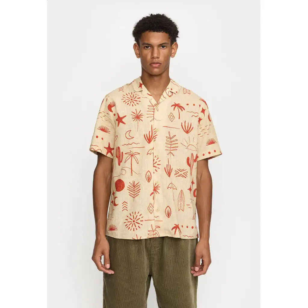 Short manga shirt beige - Image 5