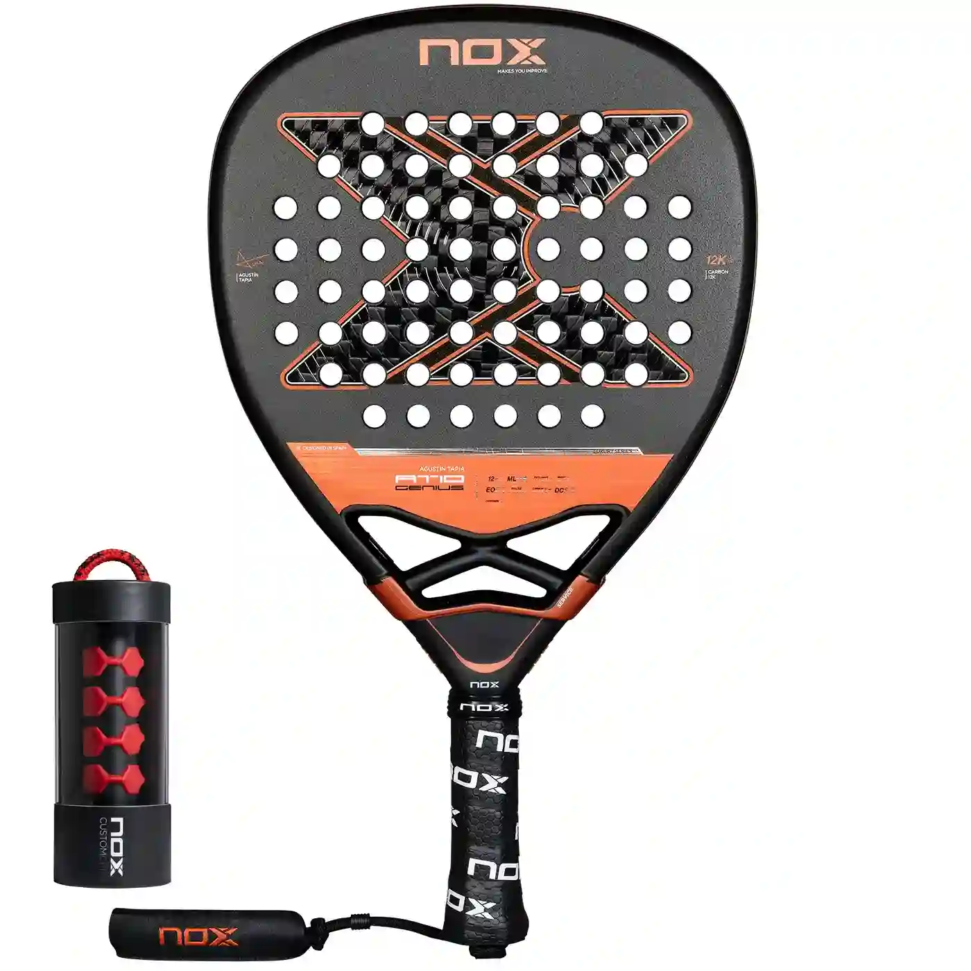 Pala Padel Nox AT10 Attack 12K Agustin Tapia 2025