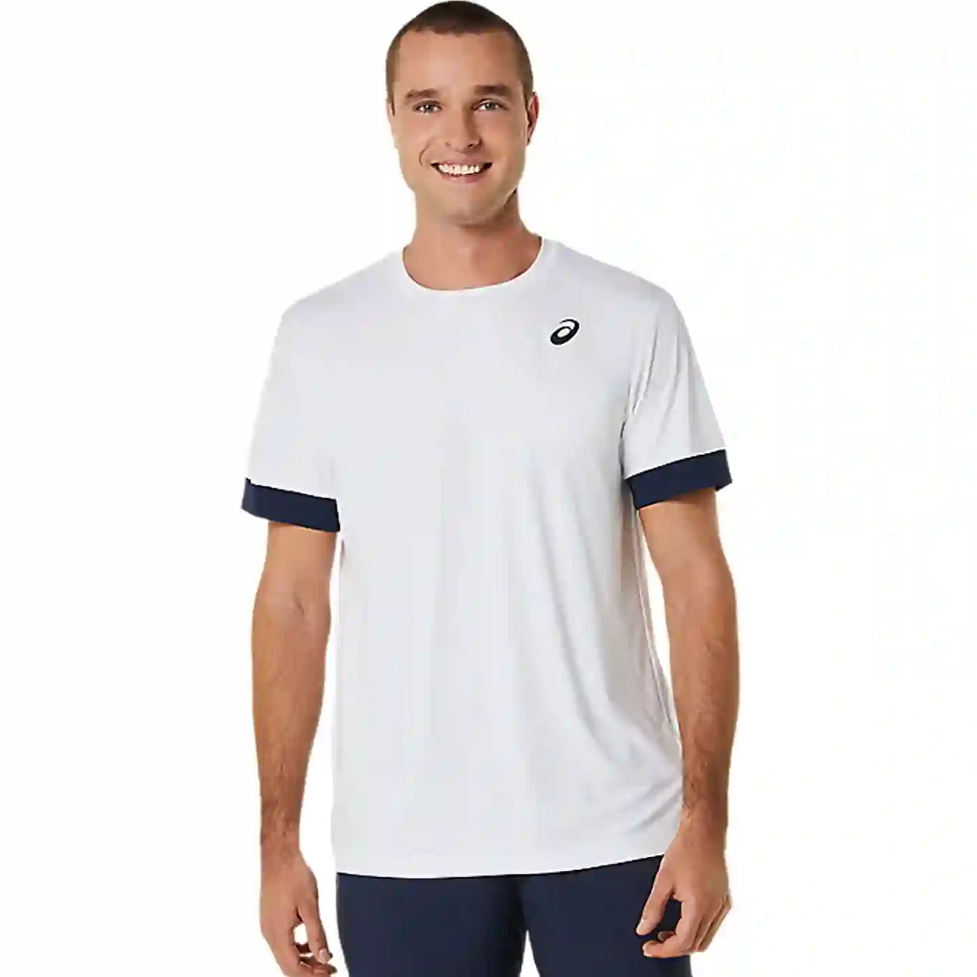 Camiseta Asics Court SS hombre blanco