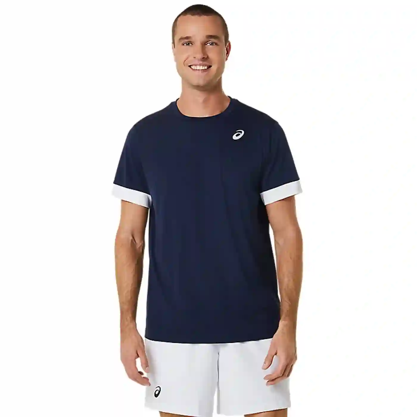 Camiseta Asics Court SS hombre azul
