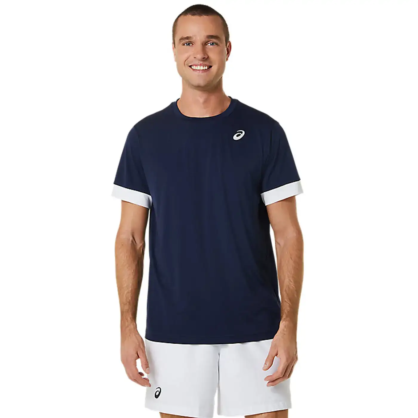 Camiseta Asics Court SS hombre azul