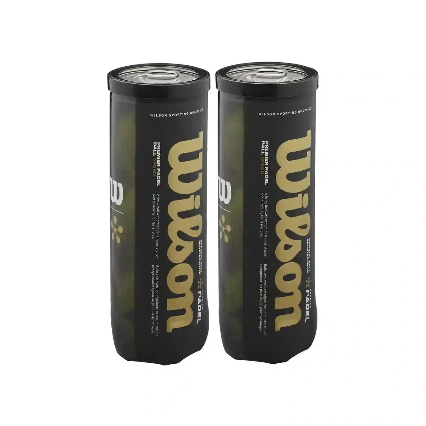 Pack De 2 Botes De Pelotas Wilson Premier Speed Padel