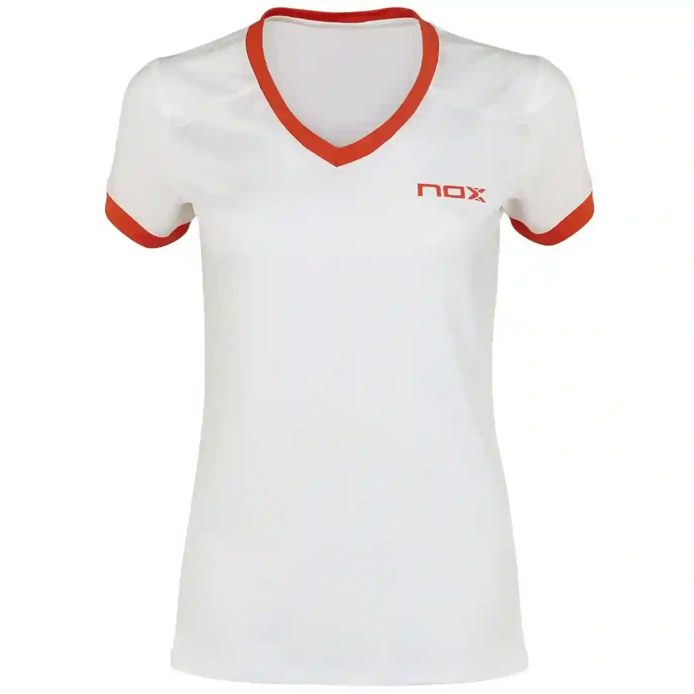 Camiseta Nox Team Mujer Blanco Rojo