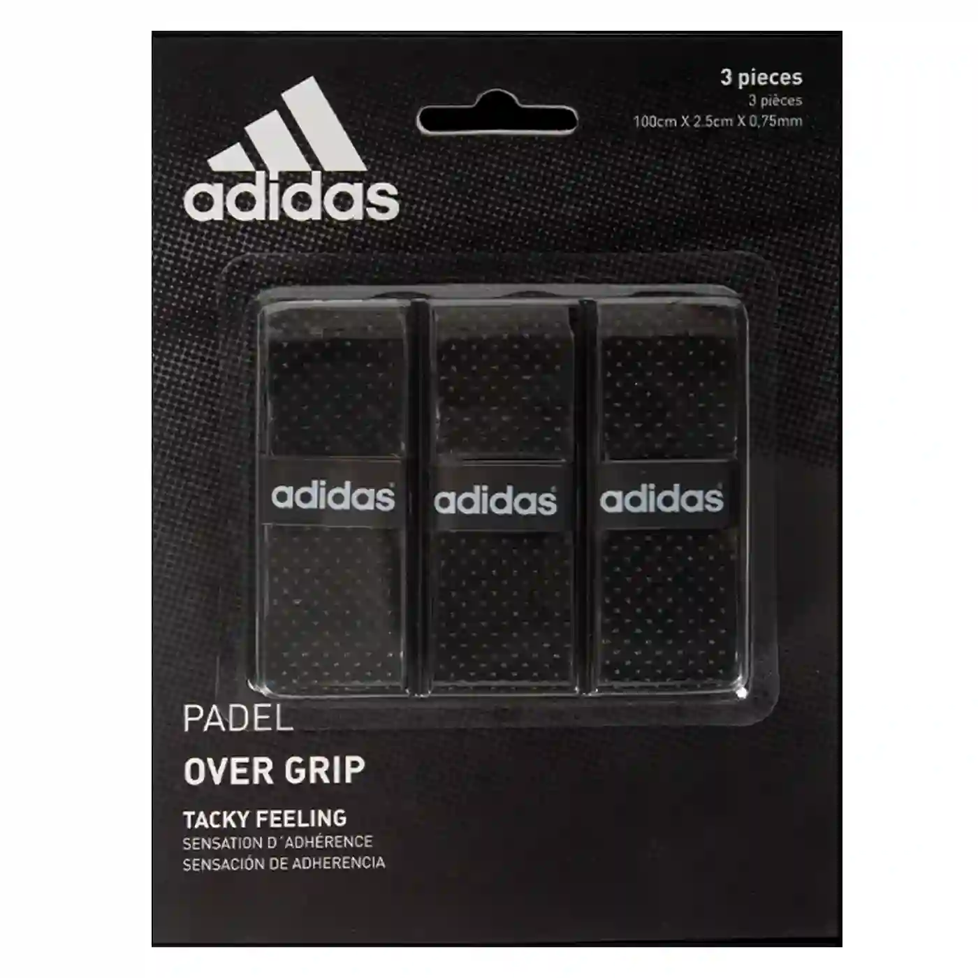 Overgrip Set De 3 Adidas Padel Negro