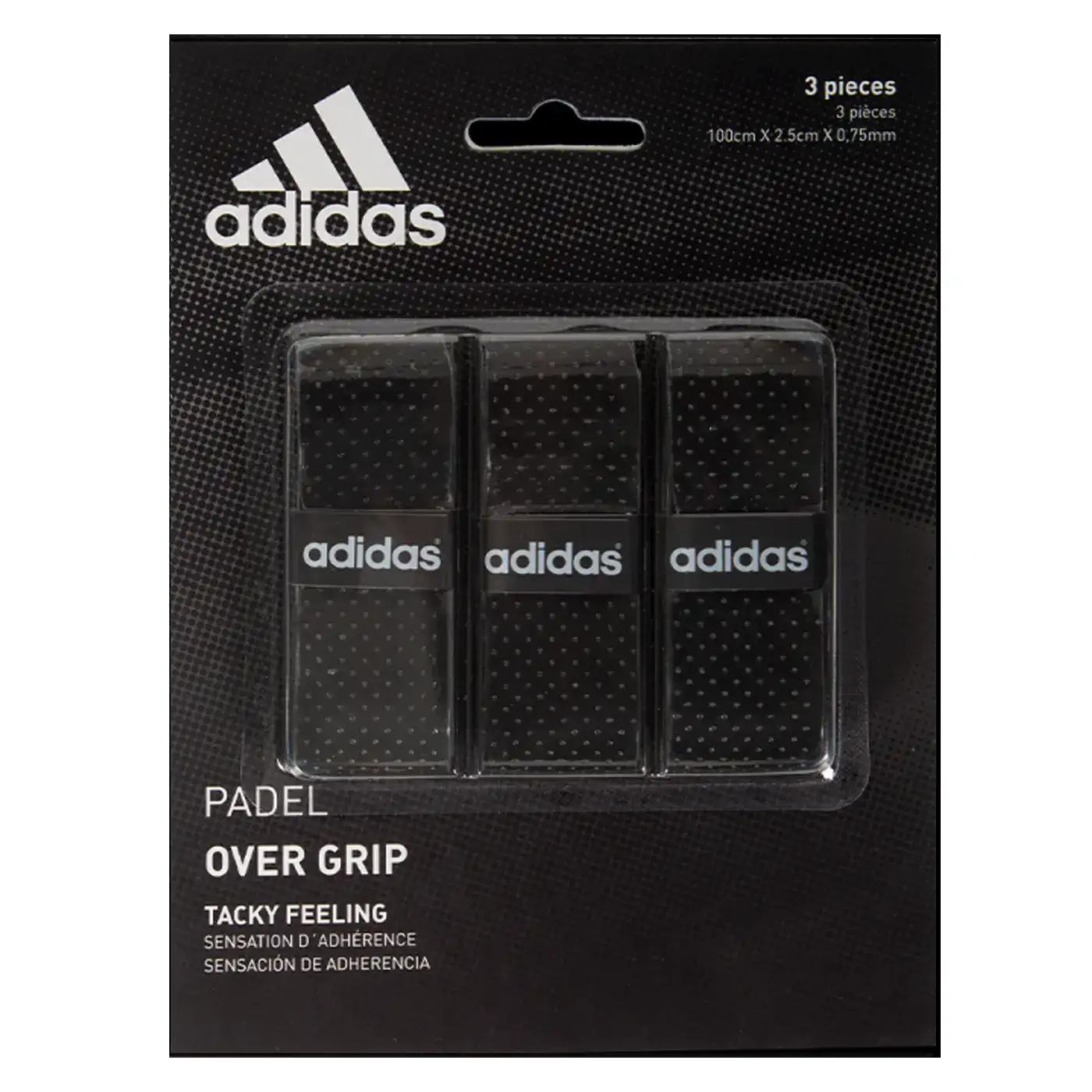 Overgrip Set De 3 Adidas Padel Negro