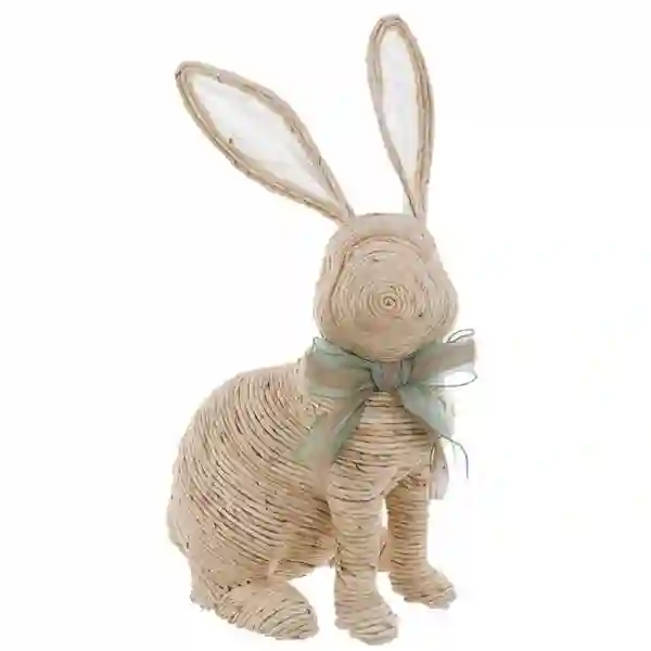 Conejo Decorativo de Mimbre Pequeño