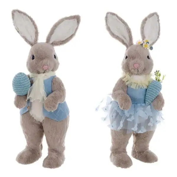 2 decorative bunny set
