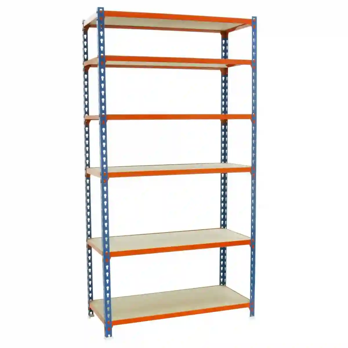 Maderclick Superplus shelves 6/500 Blue/Wood - 448100025251156 - Simon Rack