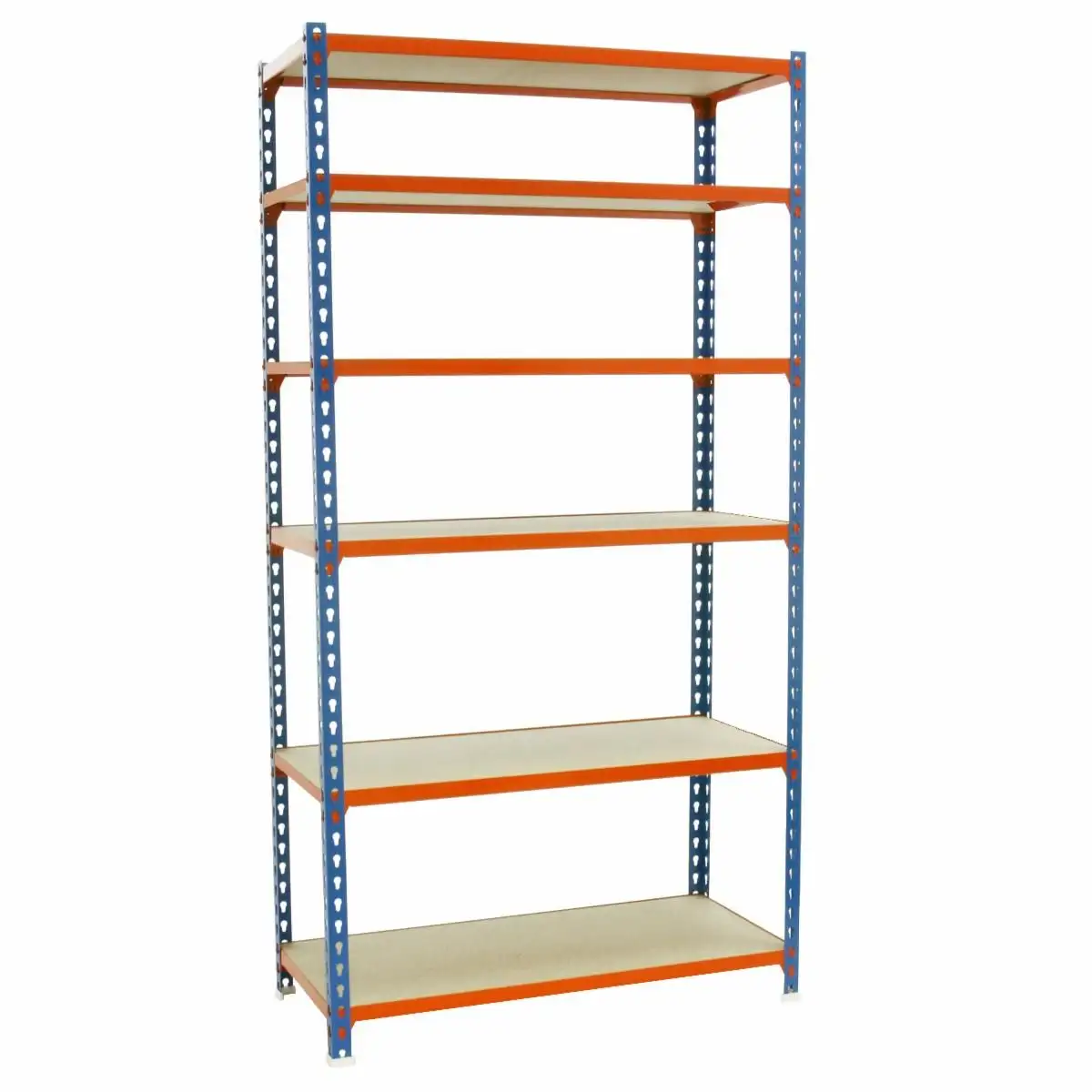 Maderclick Superplus shelves 6/500 Blue/Wood - 448100025251156 - Simon Rack