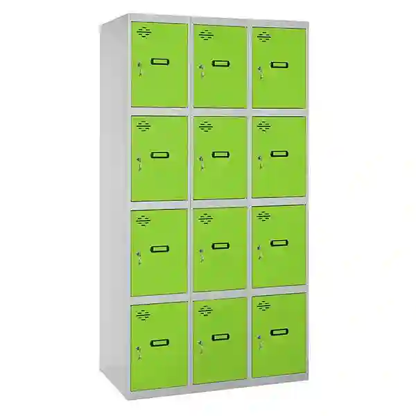 Casillero SIMONLOCKER PROF.MON. 4 DOORS 3/12 400 (1200)GR/VE - 98333W3412 - Simon Rack
