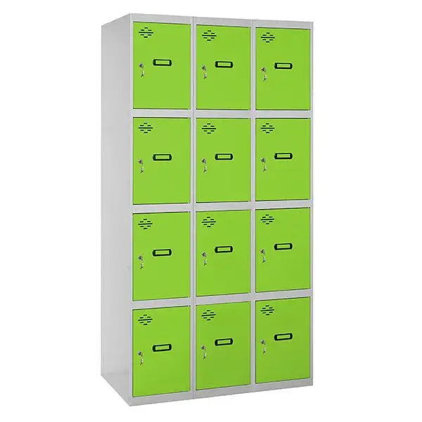 Casillero SIMONLOCKER PROF.MON. 4 DOORS 3/12 400 (1200)GR/VE - 98333W3412 - Simon Rack