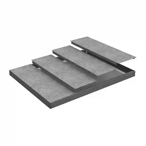 ECOFORTE TRAY 1504 GRAY/GALVA METAL - 8435104977170 - SIMON RACK