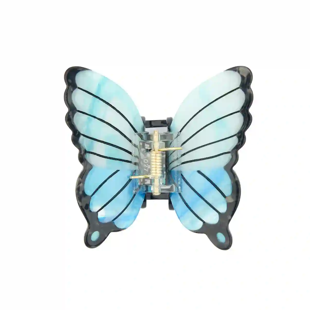 Mariposa azul de la garra del cabello