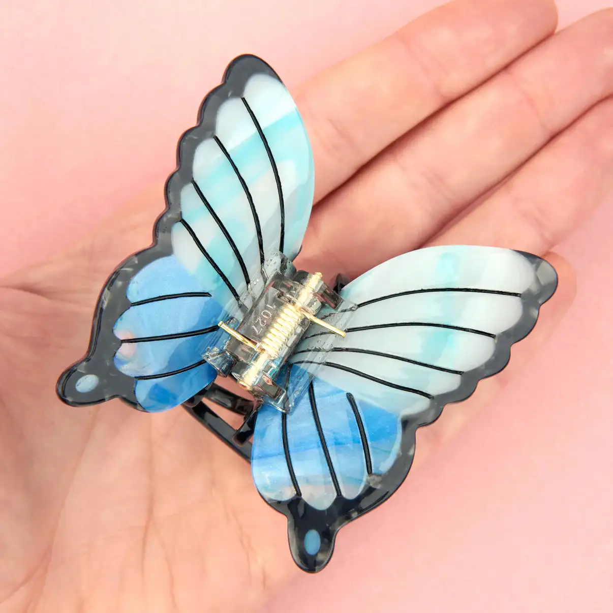 Mariposa azul de la garra del cabello - Imagen 3