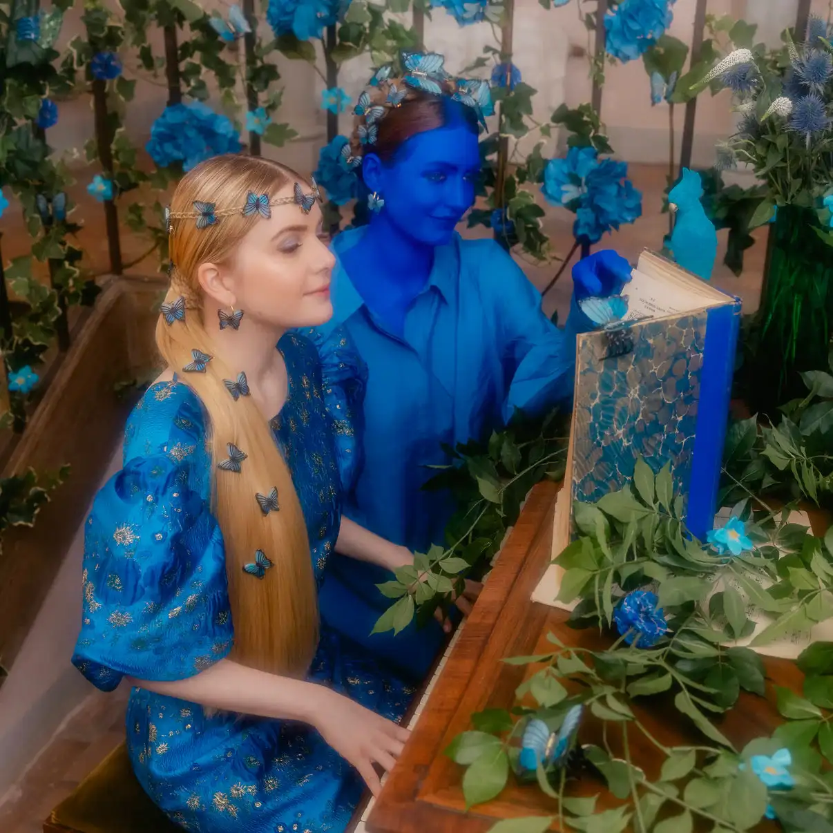 Mariposa azul de la garra del cabello - Imagen 5