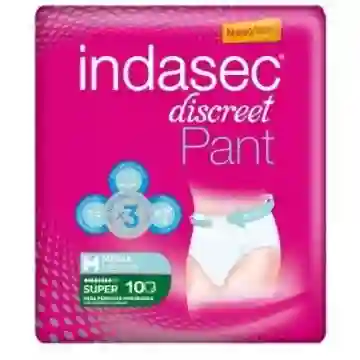 INDASEC DISCREET PANT SUPER MEDIUM SIZE 10 units