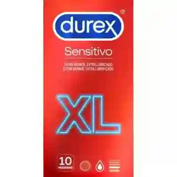 SENSITIVE CONVATIVE DUREX XL 10UDS