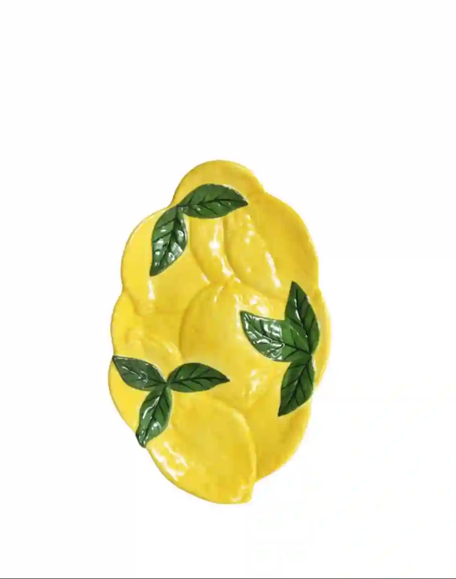 Bandeja de cerámica limonada