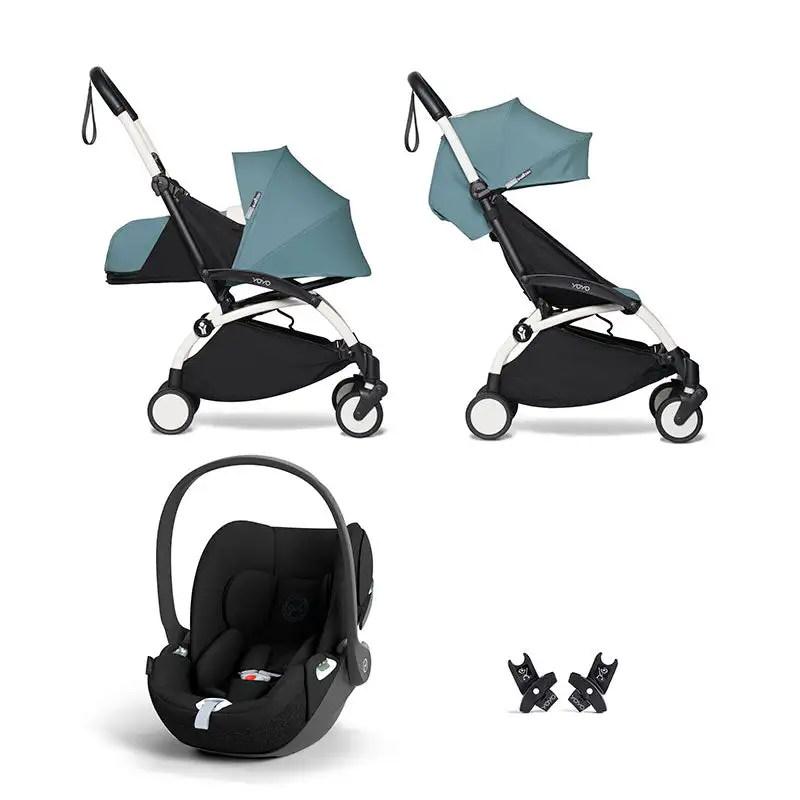 Pack Carrito Stokke Yoyo3 Duo + Cybex Cloud T I-Size (Comfort) + Adaptadores Stokke Yoyo - Imagen 2