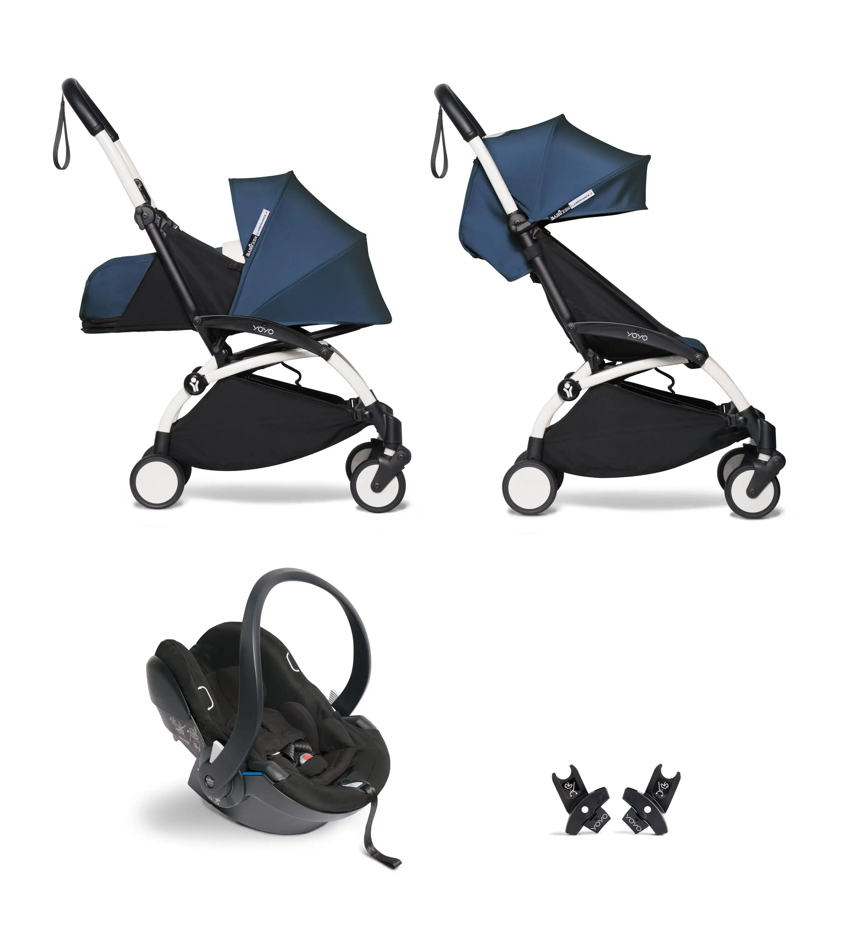 Pack Carrito Stokke Yoyo3 Duo + Cybex Cloud T I-Size (Comfort) + Adaptadores Stokke Yoyo - Imagen 14