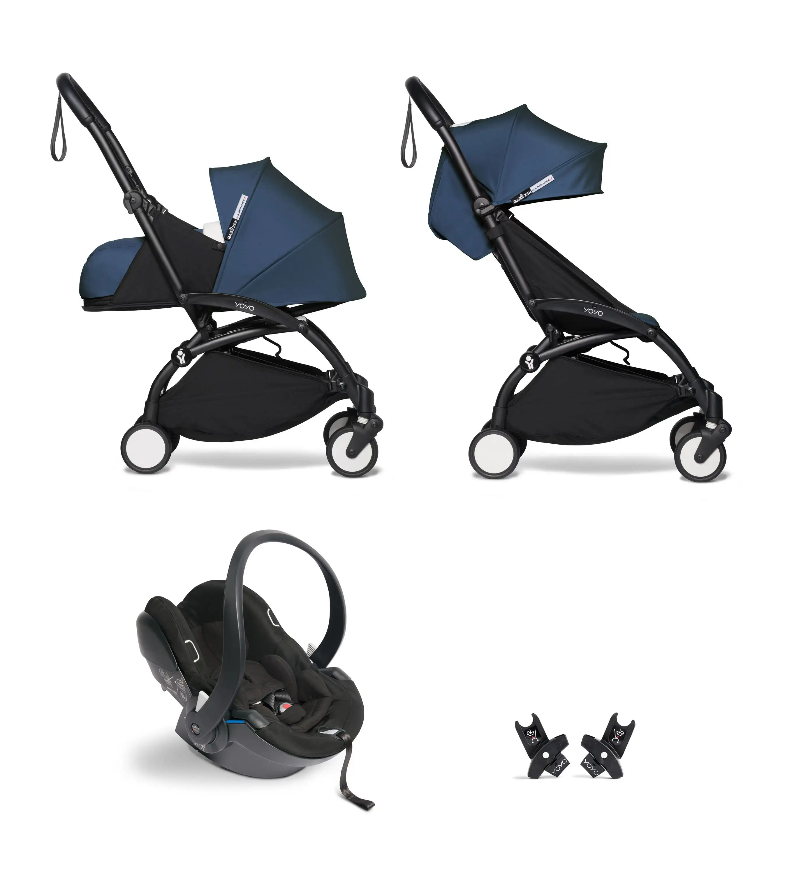 Pack Carrito Stokke Yoyo3 Duo + Cybex Cloud T I-Size (Comfort) + Adaptadores Stokke Yoyo - Imagen 15