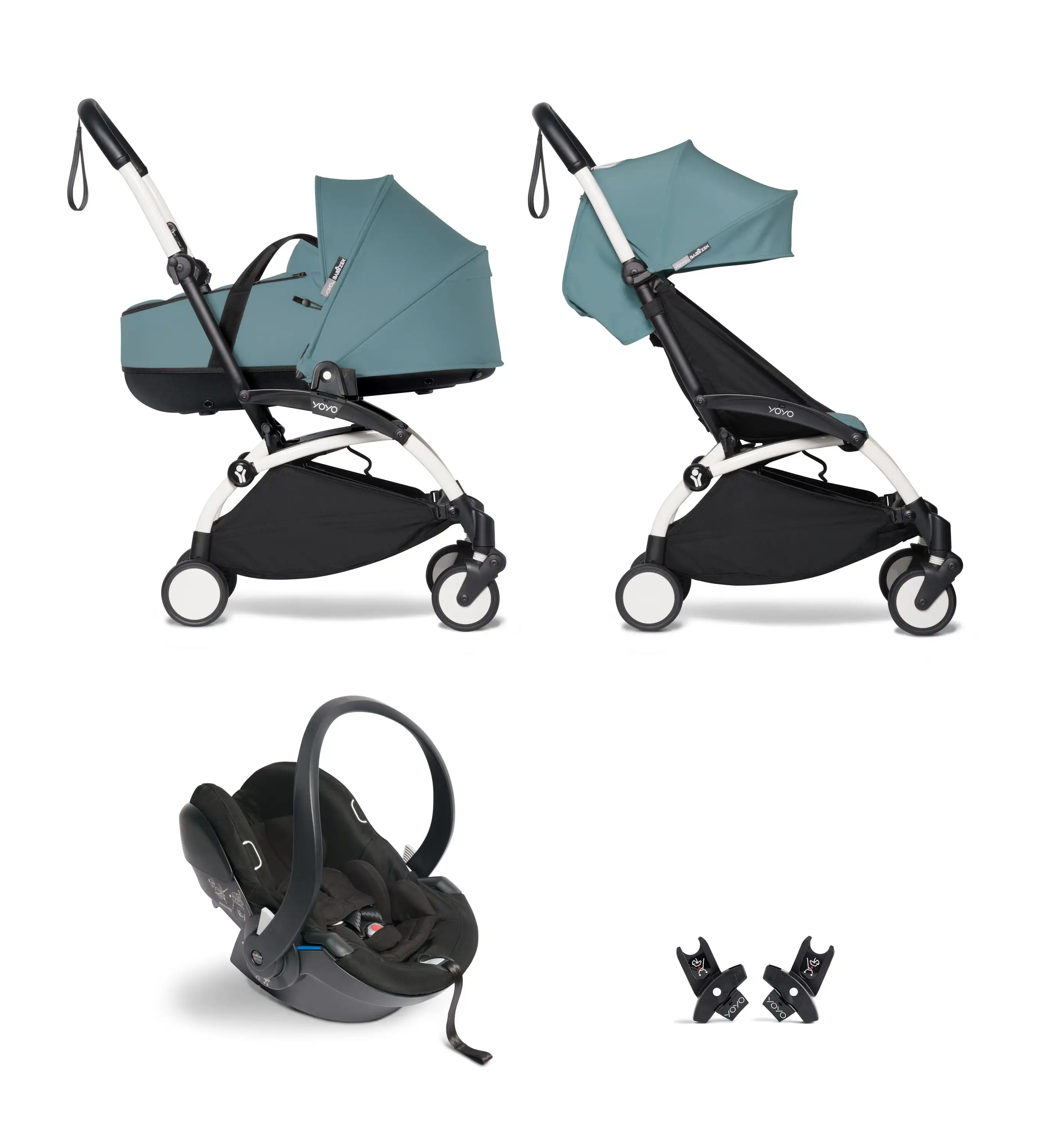 Pack Carrito Stokke Yoyo3 Bassyet Duo + Cybex Cloud T I-Size (Comfort) + Adaptadores Stokke Yoyo - Imagen 5