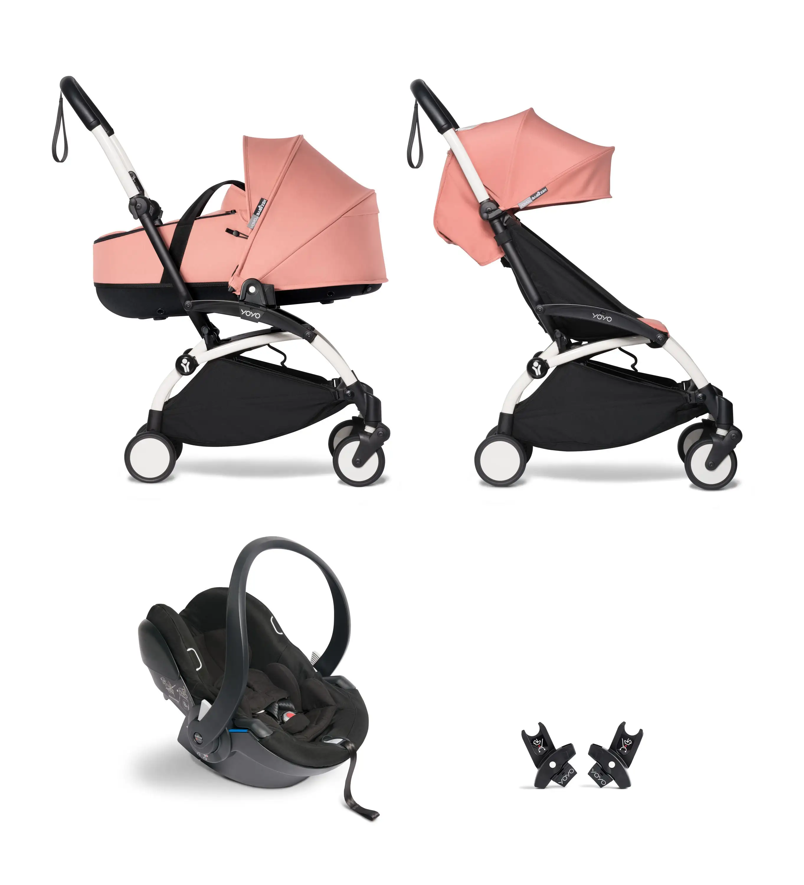 Pack Carrito Stokke Yoyo3 Bassyet Duo + Cybex Cloud T I-Size (Comfort) + Adaptadores Stokke Yoyo - Imagen 17