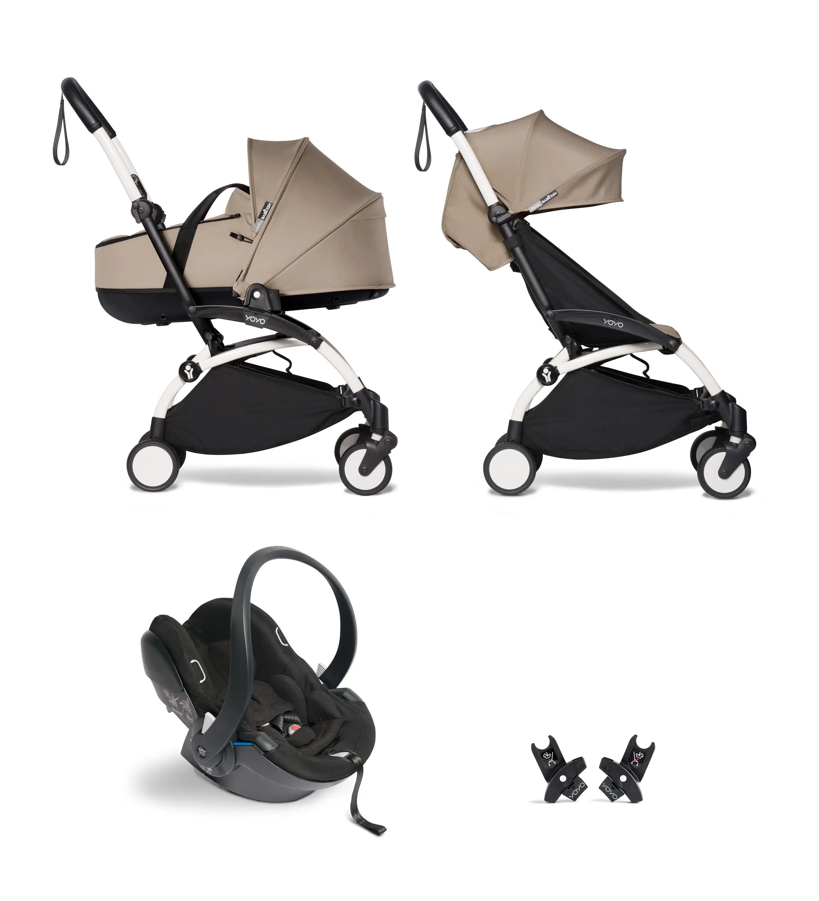 Pack Carrito Stokke Yoyo3 Bassyet Duo + Cybex Cloud T I-Size (Comfort) + Adaptadores Stokke Yoyo - Imagen 28