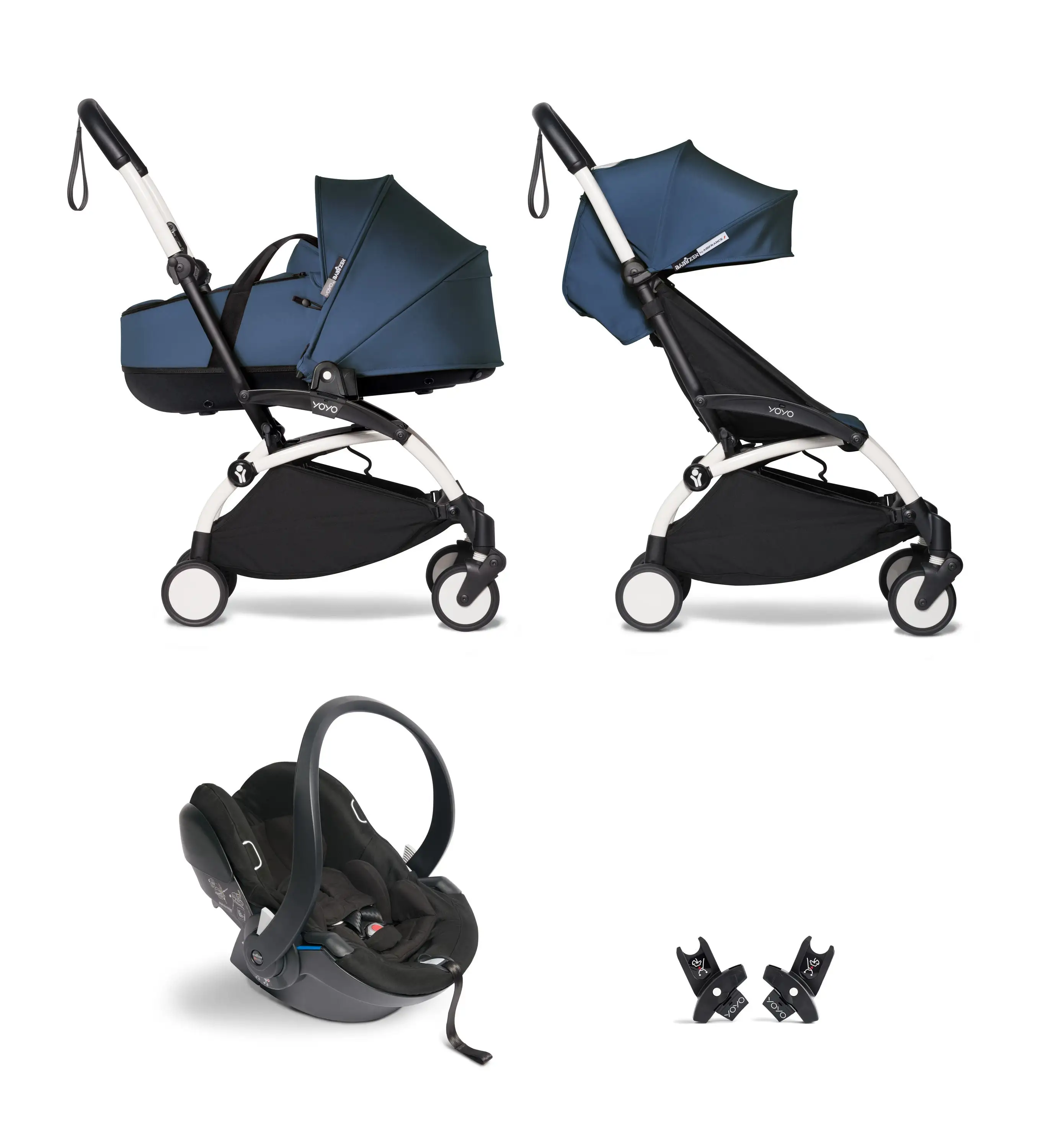 Pack Carrito Stokke Yoyo3 Bassyet Duo + Cybex Cloud T I-Size (Comfort) + Adaptadores Stokke Yoyo - Imagen 36