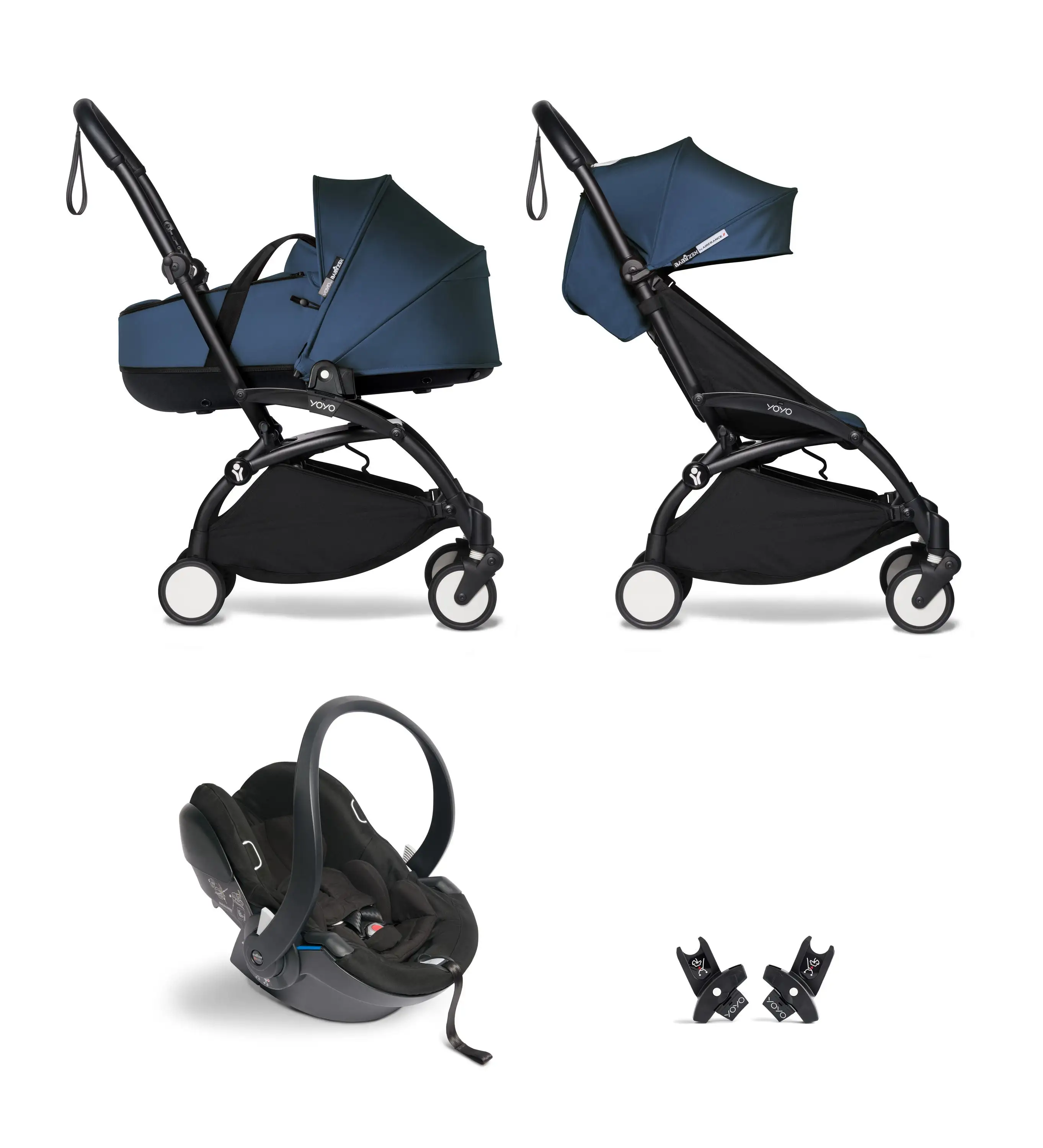 Pack Carrito Stokke Yoyo3 Bassyet Duo + Cybex Cloud T I-Size (Comfort) + Adaptadores Stokke Yoyo - Imagen 50