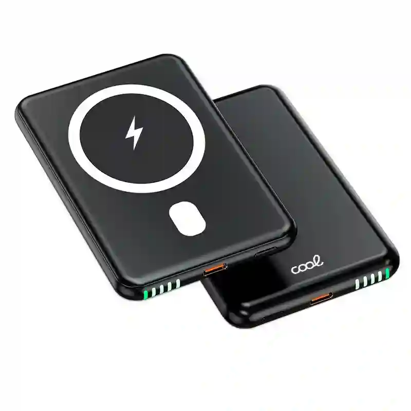 Universal Magnetic External Power Bank Qi 5000 Mah Cool Black