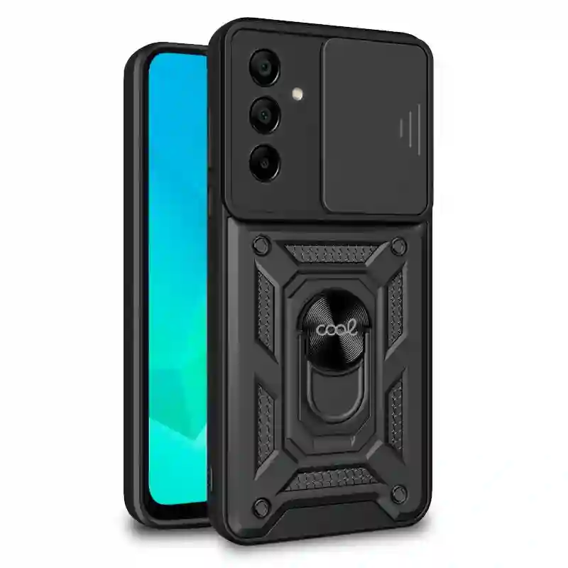 Cool housing for Samsung A165 Galaxy A16 / A16 5G Hard Ring Black