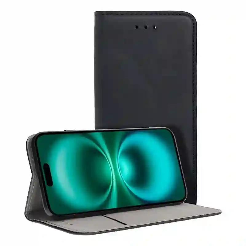 COOL FLIP COVER COVER FOR IPHONE 16 BLACK SMOET PLUS